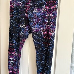 Calvin Klein Performance Black and Blue Leggings